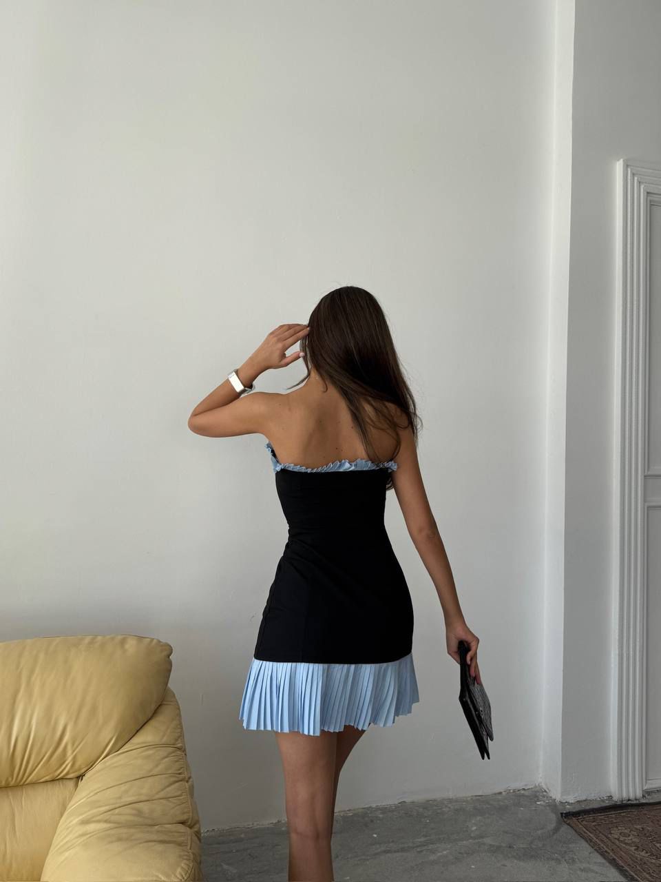 Contrast Mini Dress