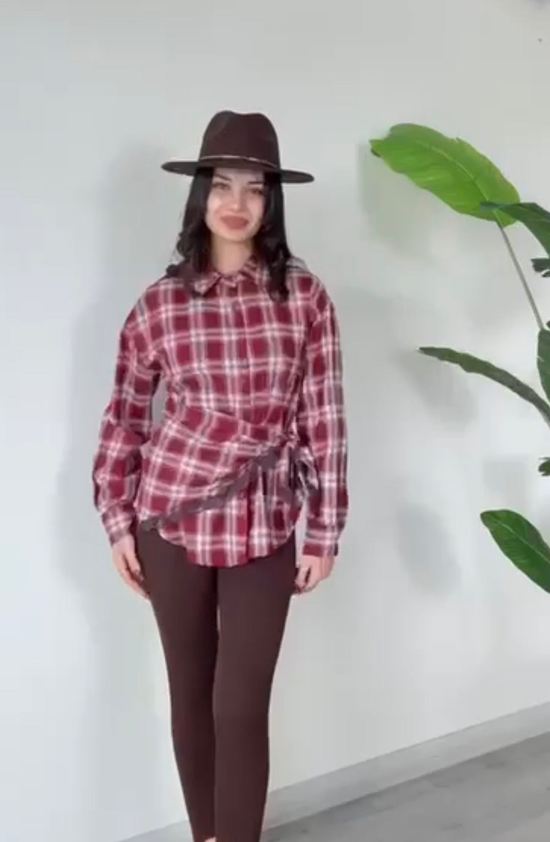 Plaid Wrap Shirt