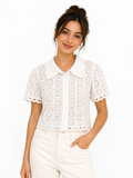 Striped shirt with subtle handcrafted embroidery