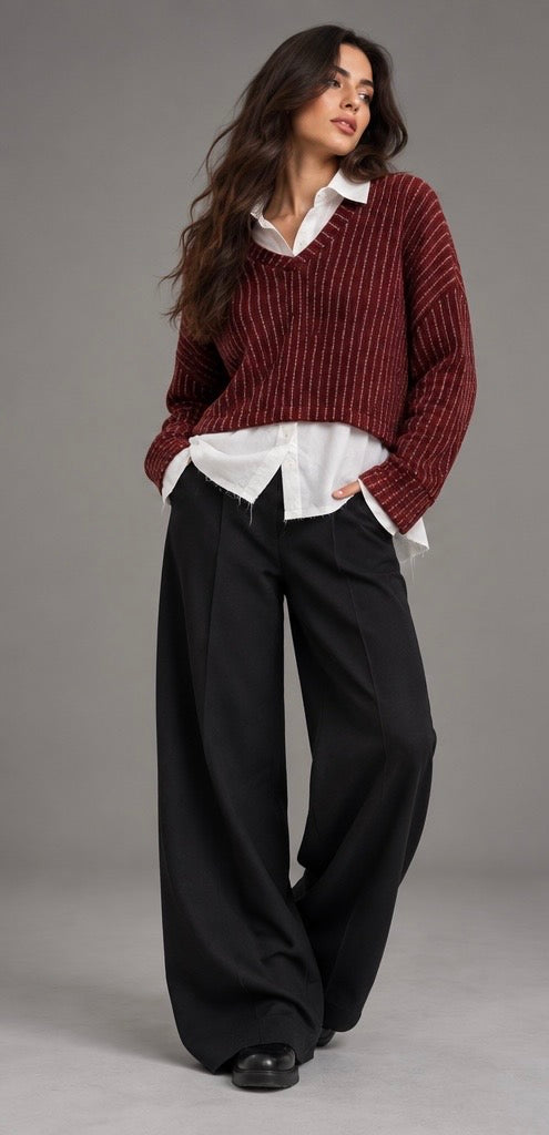 Striped Knit Sweater