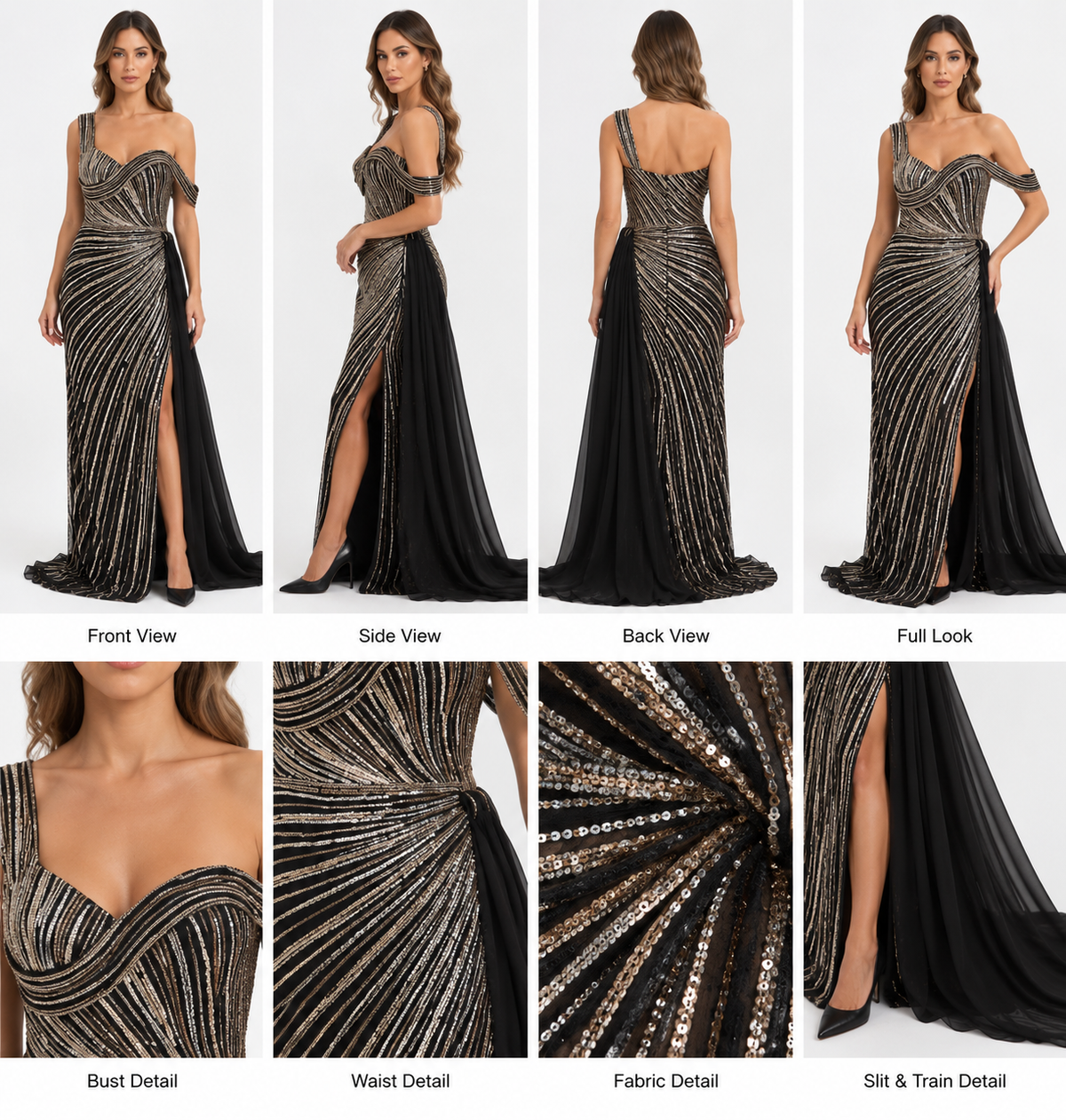 Title
Black Soirée Evening Dress