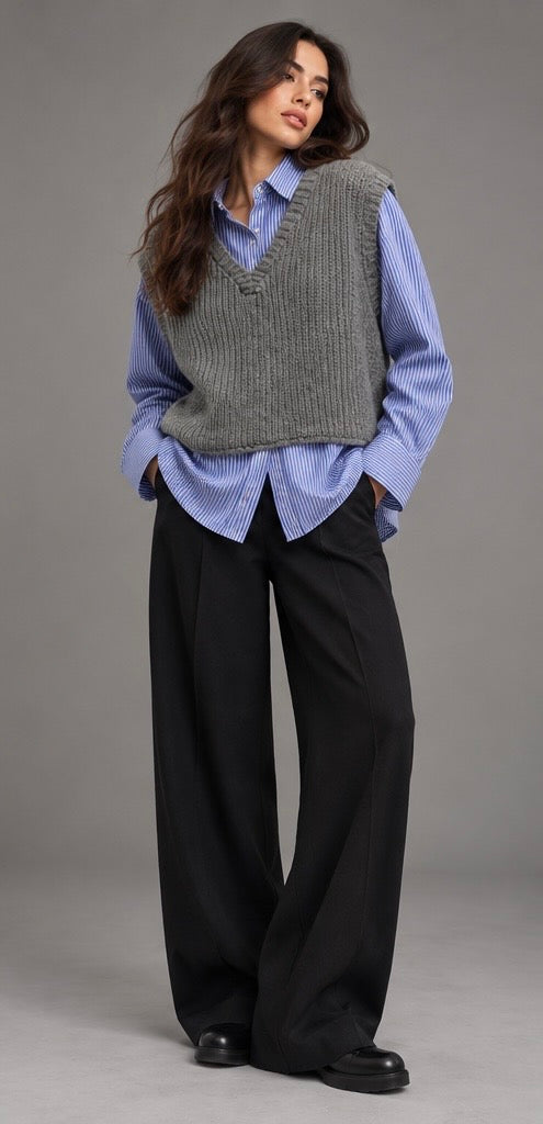 Striped Knit Sweater