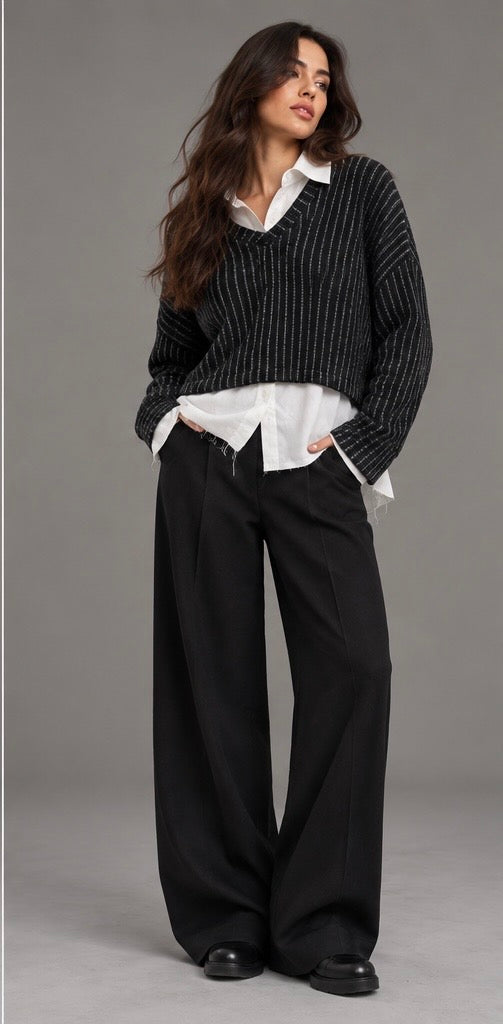 Striped Knit Sweater
