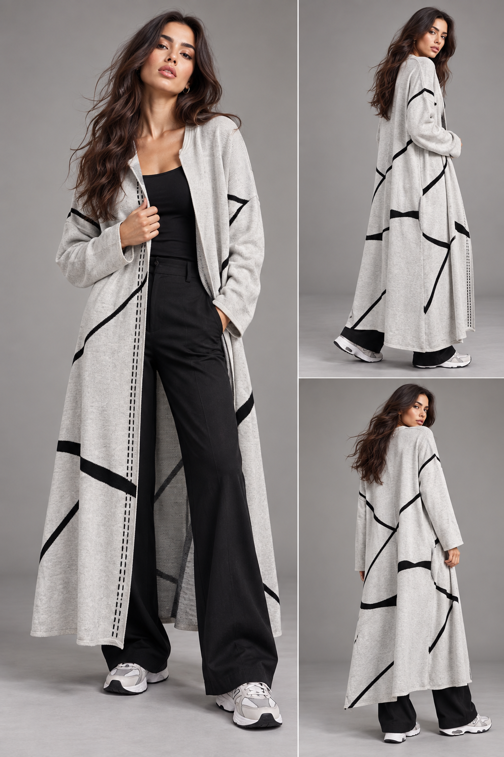 Signature Line Long Cardigan