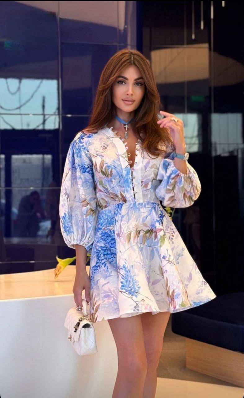 Floral Linen Dress