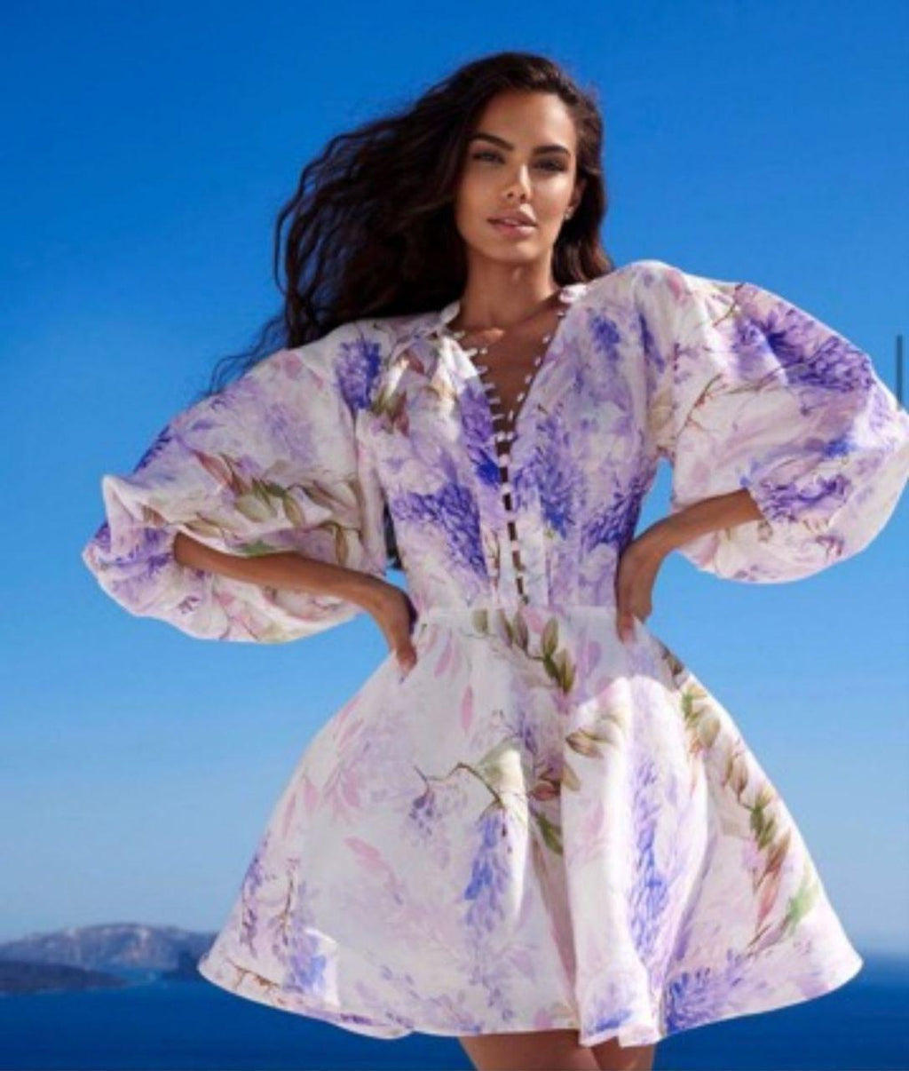 Floral Linen Dress